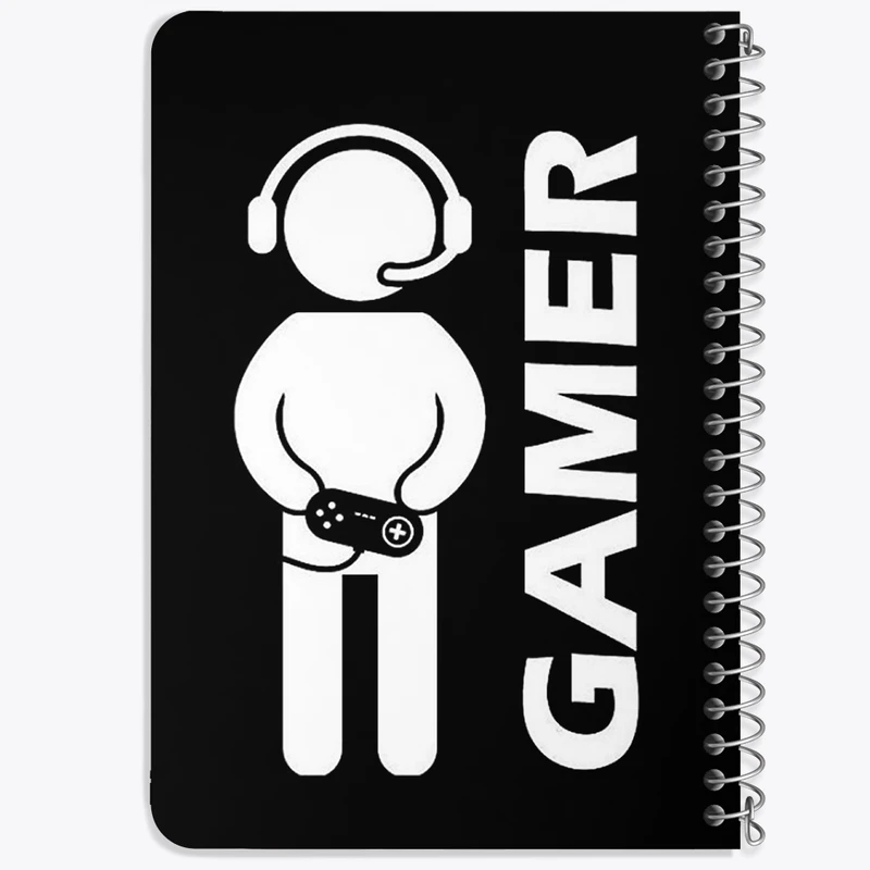 دفتر یادداشت 50 برگ خندالو طرح گیمر Gamer کد 3892