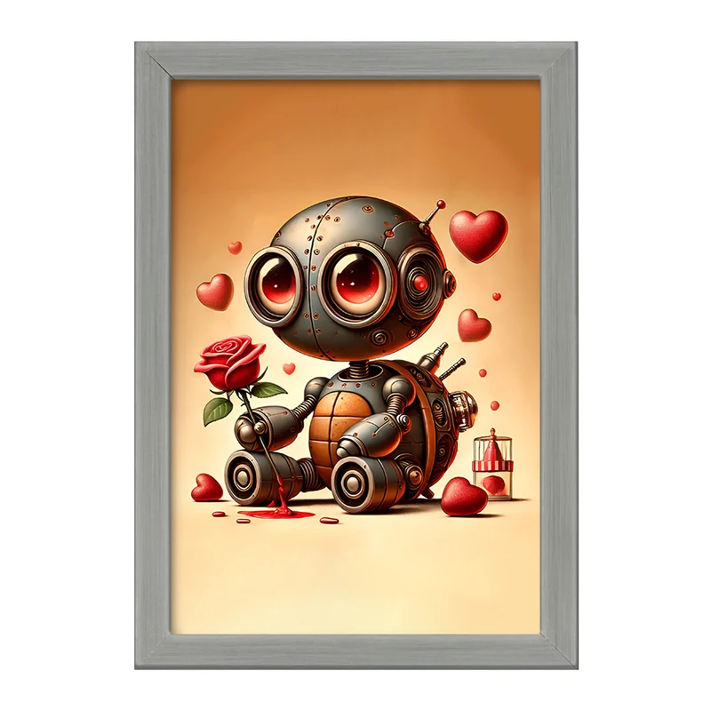 تابلو خندالو طرح ربات لاکپشتی کد F11753