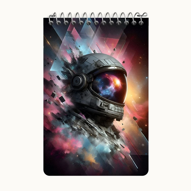 دفتر یادداشت 50 برگ خندالو طرح فضانورد کد F9149