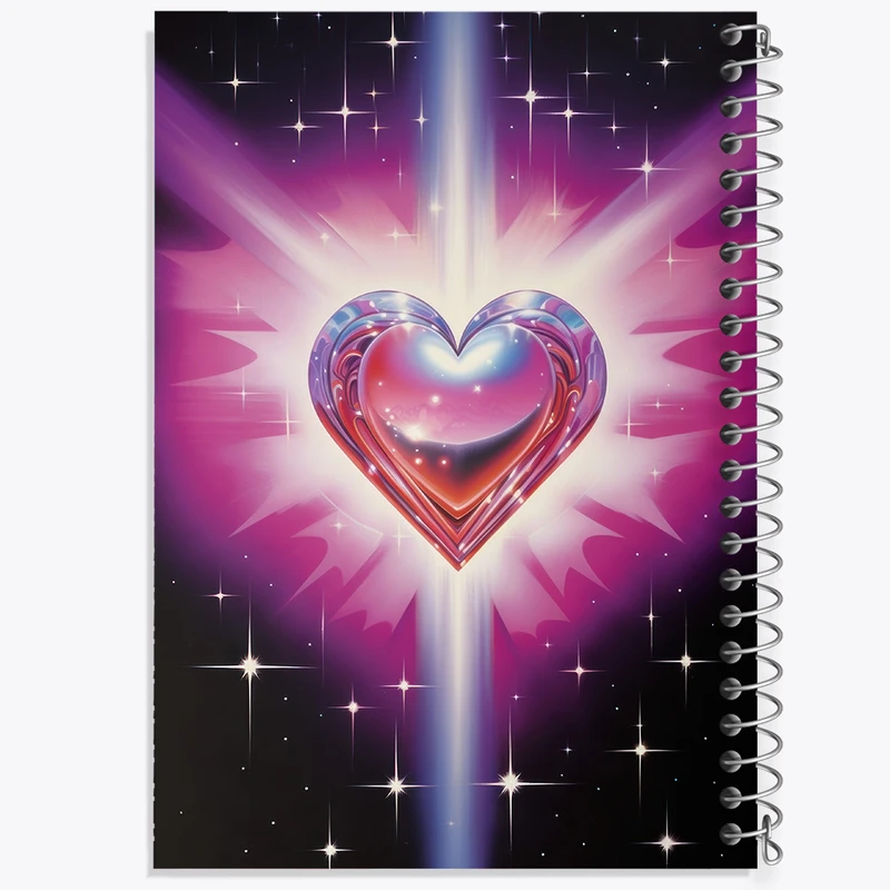 دفتر مشق 50 برگ خندالو طرح قلب مینیمال کد F3203