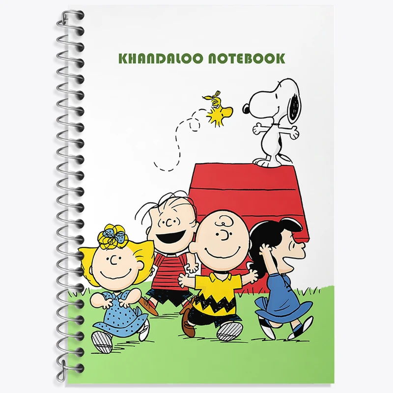 دفتر نت موسیقی 50 برگ خندالو طرح اسنوپی (snoopy) کد N6354