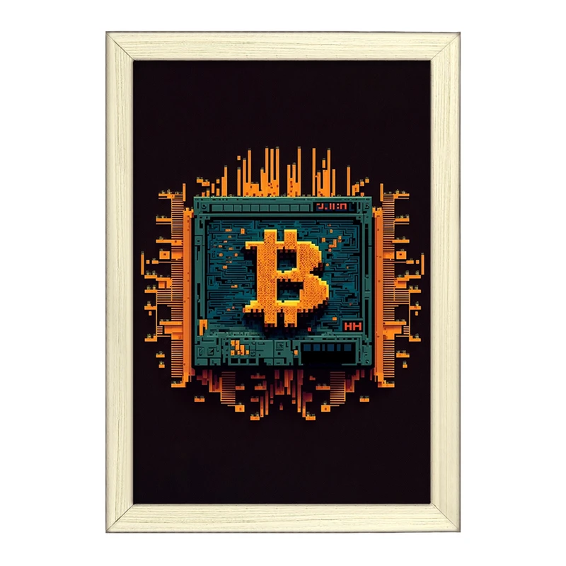 تابلو خندالو طرح بیت کوین (Bitcoin) کد F1616