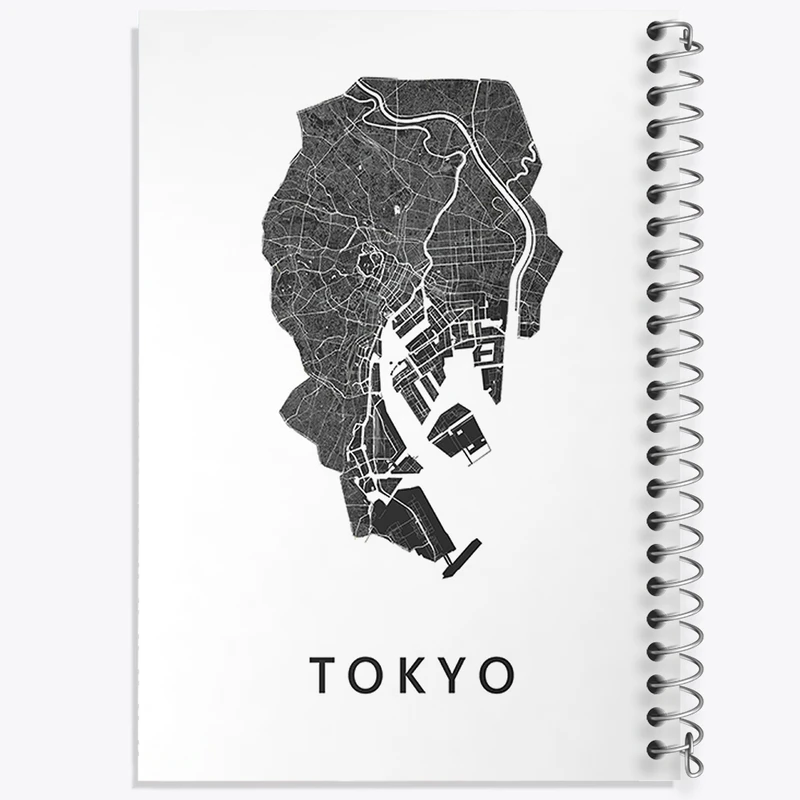 دفتر شطرنجی 50 برگ خندالو طرح نقشه توکیو کد F11960