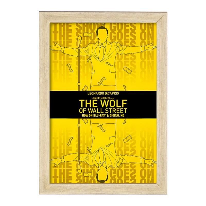تابلو خندالو طرح گرگ وال استریت (The Wolf of Wall Stree) کد F13537