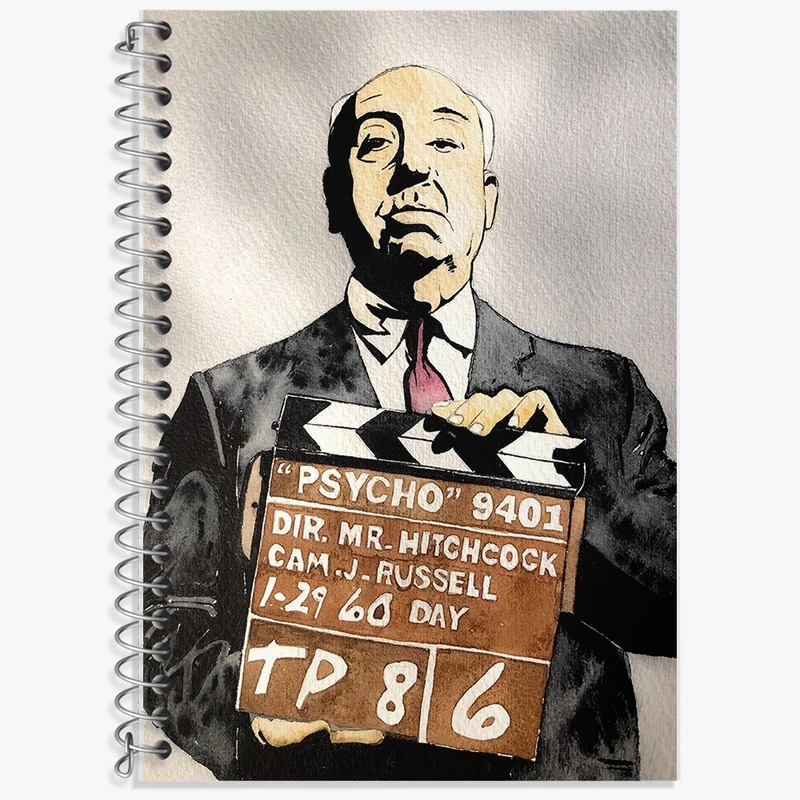 دفتر لغت 50 برگ خندالو طرح روانی هیچکاک (Psycho) کد F11459