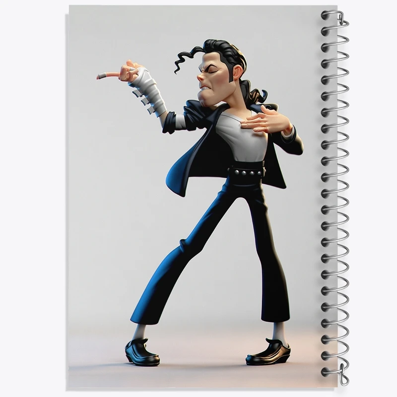 دفتر طراحی 50 برگ خندالو طرح مایکل جکسون (Michael Jackson) کد F397