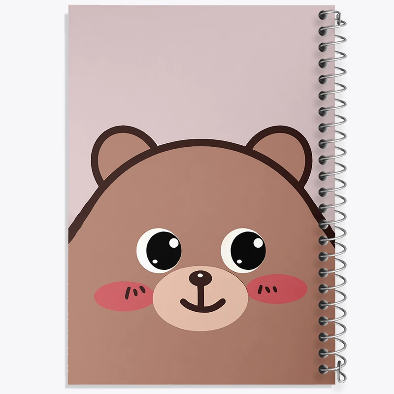 دفتر مشق 50 برگ خندالو طرح خرس بامزه کد N7036