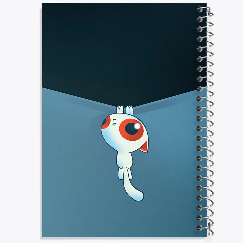 دفتر مشق 50 برگ خندالو طرح گربه (Cat) کد F3400