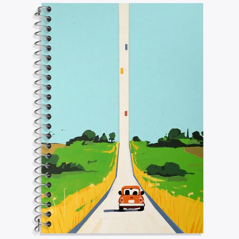 دفتر زبان 50 برگ خندالو مدل سه خط طرح فانتزی کد N8859