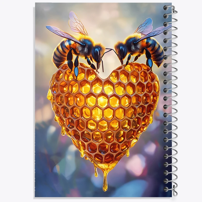 دفتر مشق 50 برگ خندالو طرح زنبور عسل کد F12087