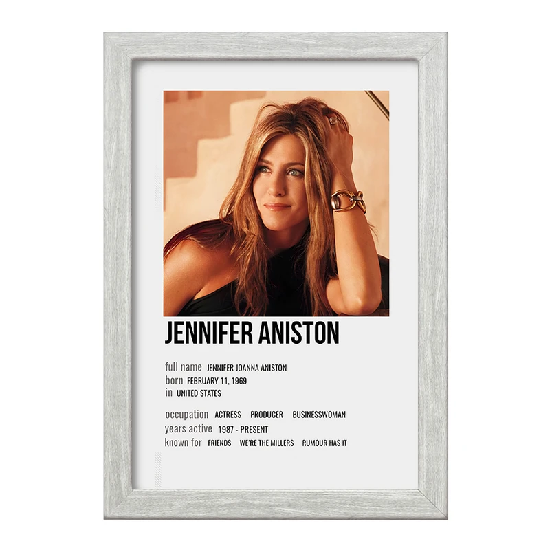 تابلو خندالو طرح جنیفر آنیستون (Jennifer Aniston) کد F13339