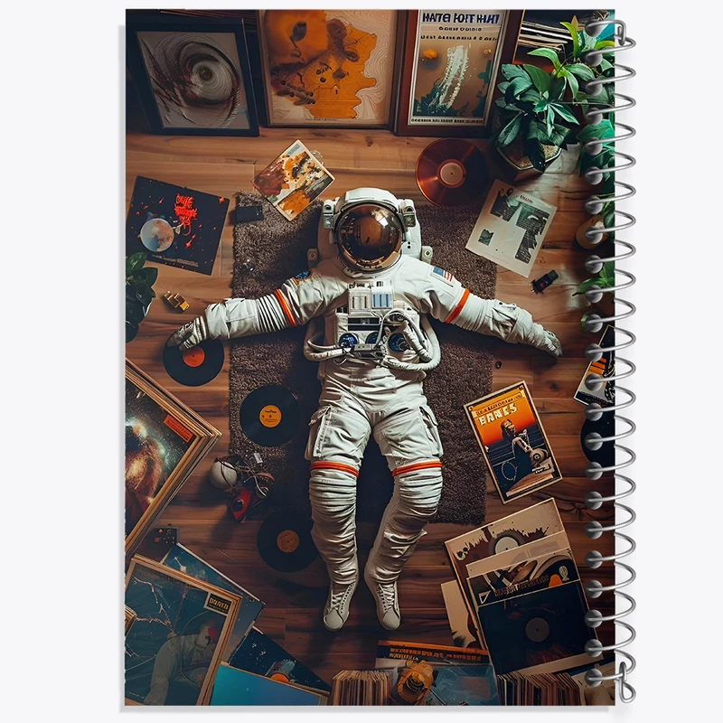 دفتر مشق 50 برگ خندالو طرح فضانورد کد F10079