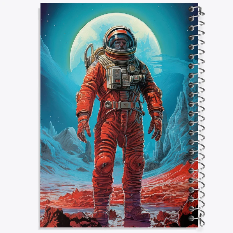 دفتر مشق 50 برگ خندالو طرح فضانورد کد F3036