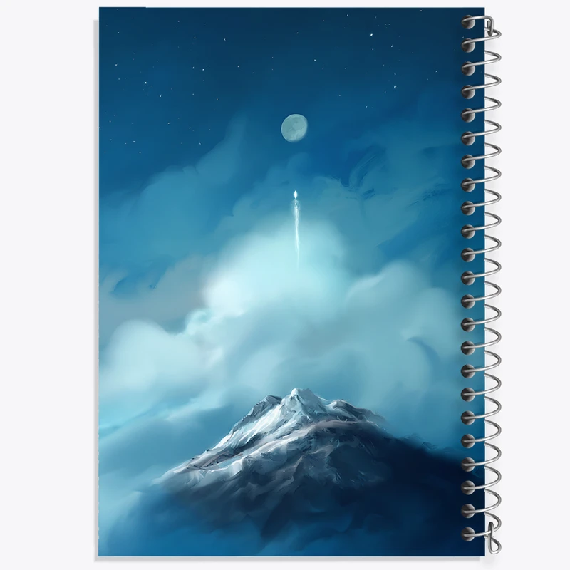 دفتر نقاشی 50 برگ خندالو طرح کوه و ماه کد F12551