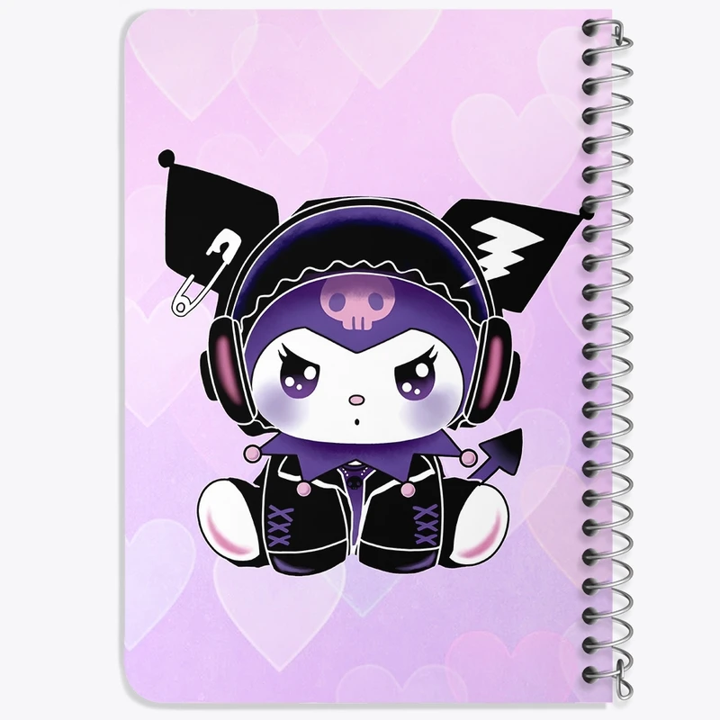 دفتر یادداشت 50 برگ خندالو طرح کرومی (Kuromi) کد N9660