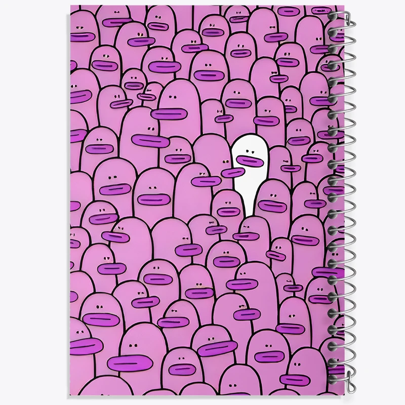 دفتر مشق 100 برگ خندالو طرح پترن اردکی کد N7083