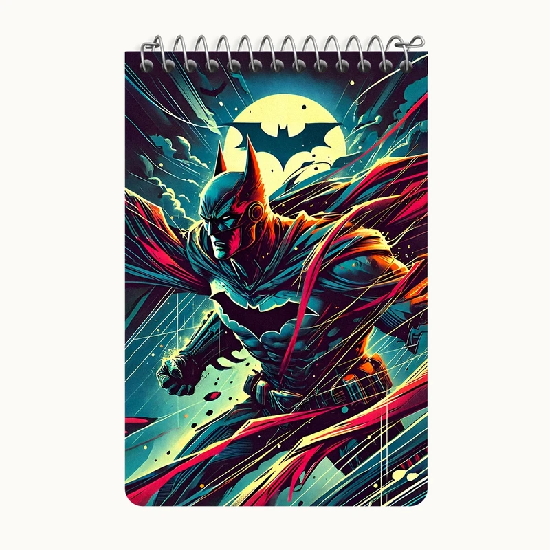 دفتر یادداشت 50 برگ خندالو طرح بتمن (Batman) کد F8108