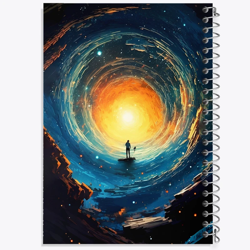 دفتر نقاشی 50 برگ خندالو طرح کهکشان کد F4584