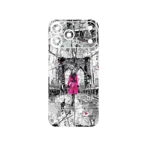 MAHOOT Collage of Catwalk Bridge Cover Sticker for Apple iPhone 17 Pro Max