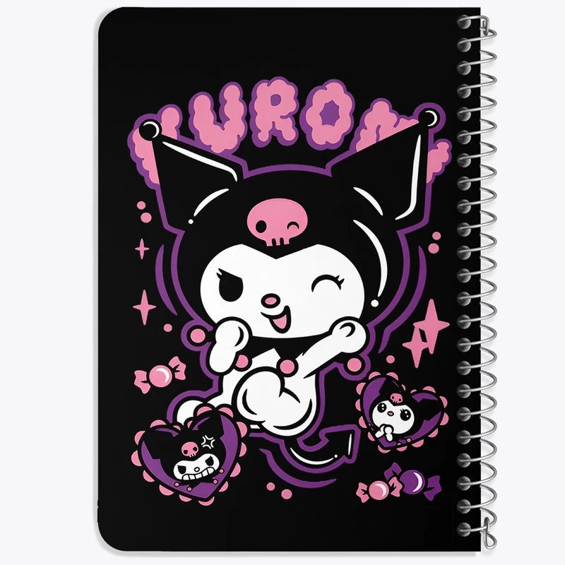 دفتر یادداشت 50 برگ خندالو طرح کرومی (Kuromi) کد N7808