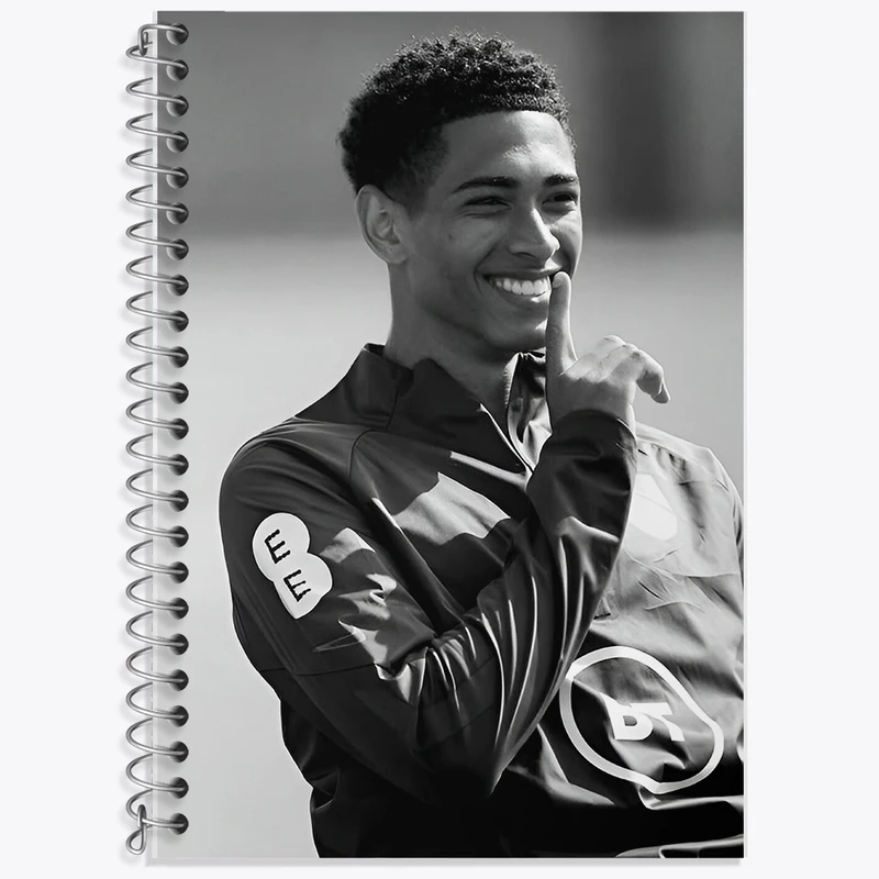 دفتر زبان دوخط 50 برگ خندالو طرح جود بلینگام (Jude Bellingham) کد F14312