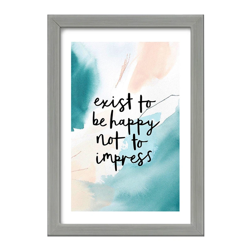 تابلو خندالو طرح Exist To Be Happy Not To Impress کد F11887