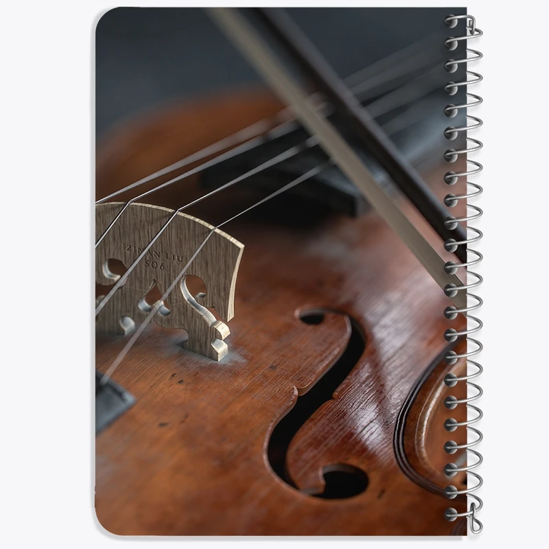 دفتر یادداشت 50 برگ خندالو طرح ویولن (Violin) کد N8061