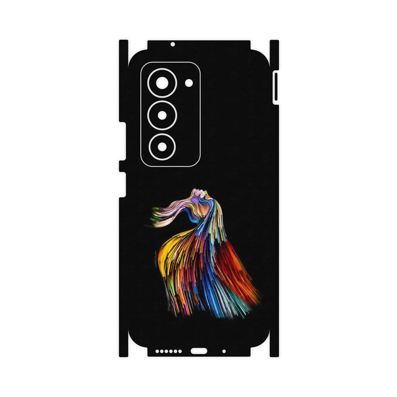 برچسب پوششی ماهوت مدل Rainbow Hair Digital Art-FullSkin مناسب برای گوشی موبایل شیائومی Redmi 15 4G
