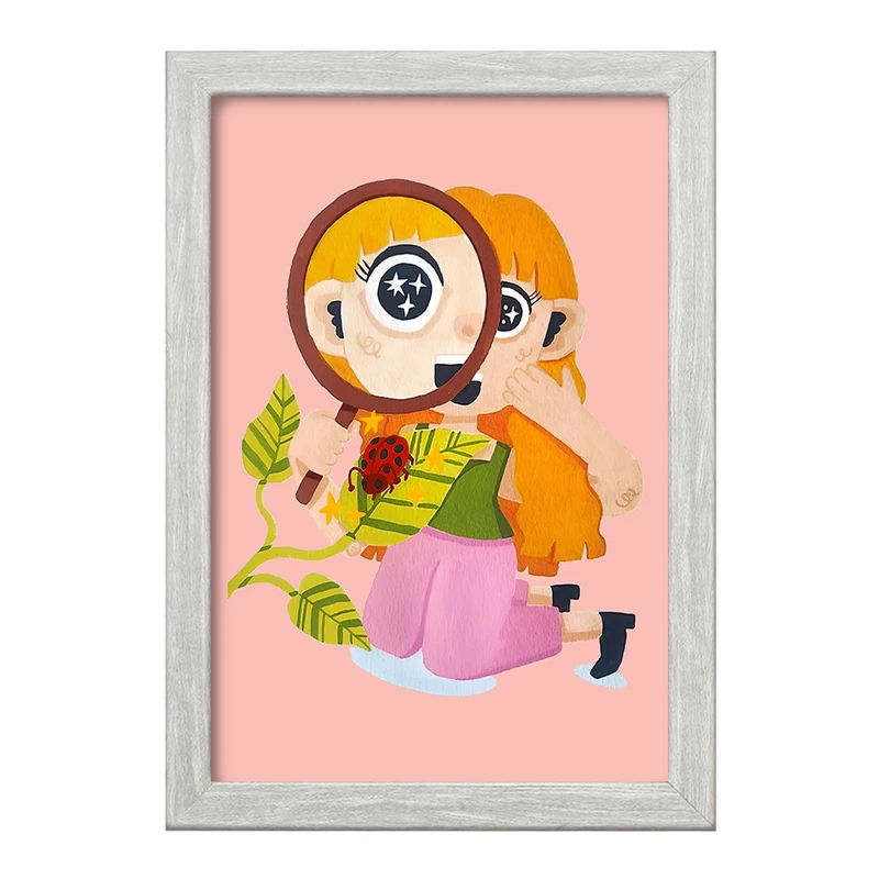 تابلو خندالو طرح دختر ماجراجو کد F8235