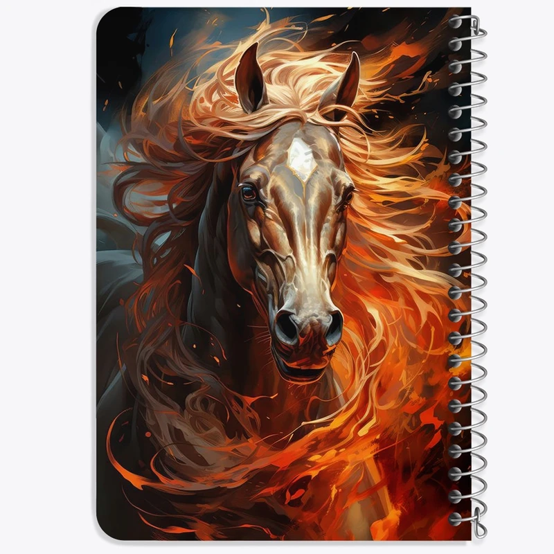 دفتر یادداشت 50 برگ خندالو طرح اسب کد F987