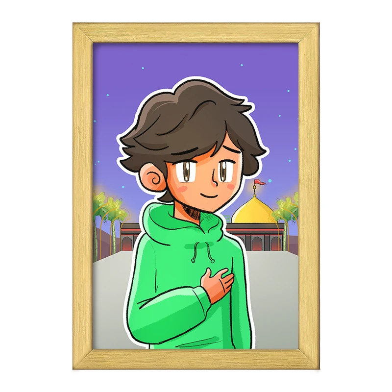 تابلو خندالو طرح کودکانه محرم و اربعین امام حسین  کد 7695