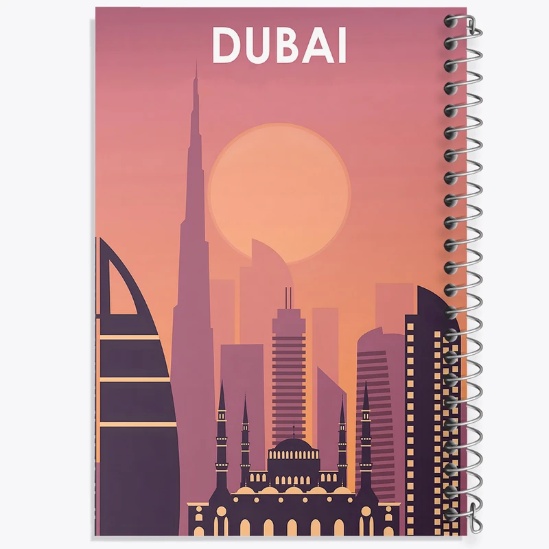 دفتر نقاشی 50 برگ خندالو طرح دبی (Dubai) کد F4938