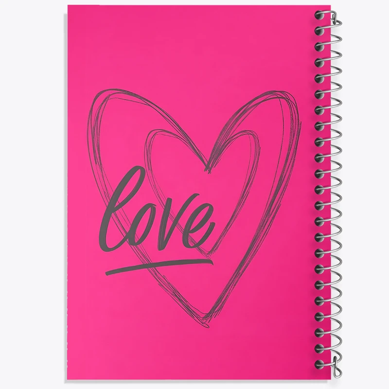 دفتر مشق 50 برگ خندالو طرح Love کد F3843