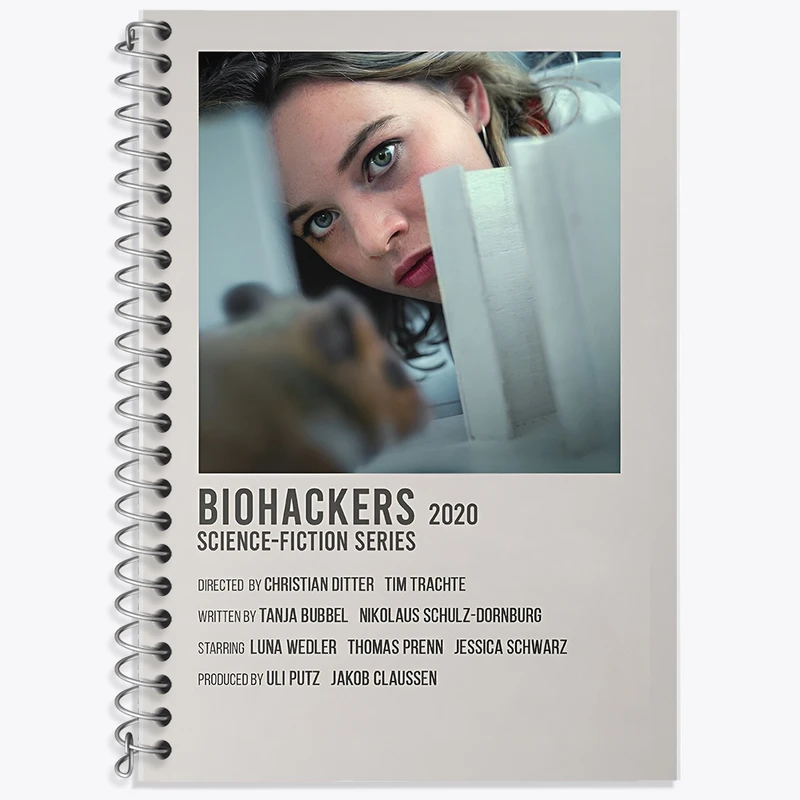 دفتر زبان 50 برگ خندالو مدل سه خط طرح هکرهای زیستی (Biohackers) کد F13021