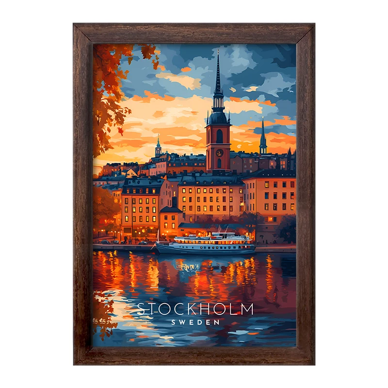 تابلو خندالو طرح استکهلم (Stockholm) کد F12894