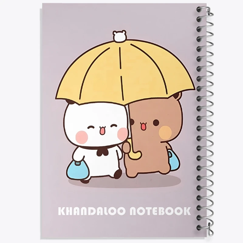 دفتر طراحی 50 برگ خندالو طرح پاندا و خرس بامزه کد N6193