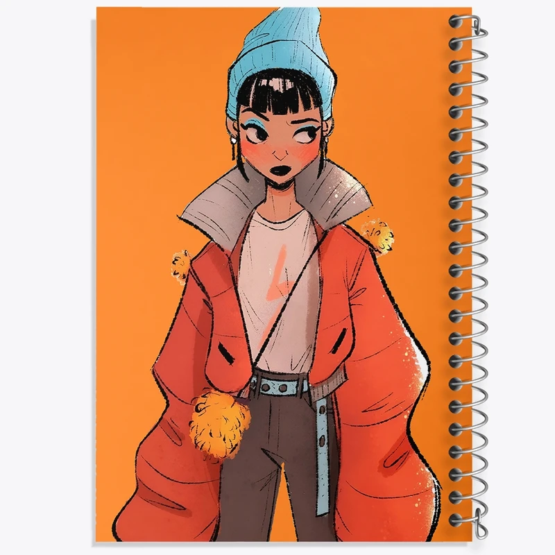 دفتر ژورنال نویسی 50 برگ خندالو مدل نقطه ای طرح دخترانه کد N6985