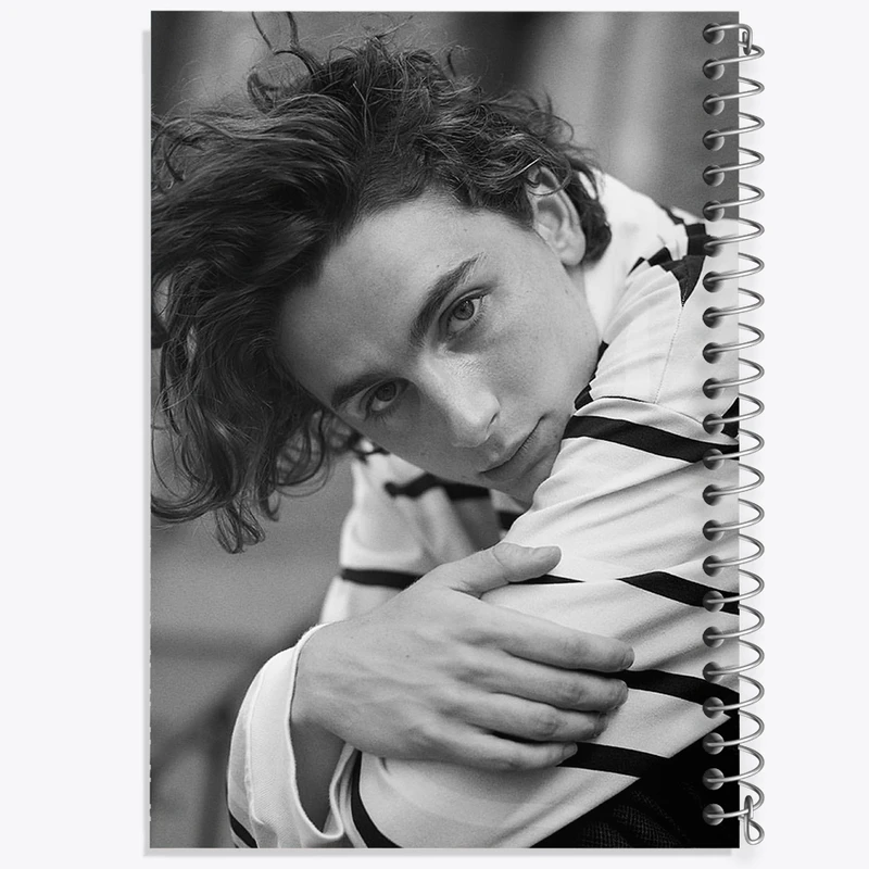 دفتر طراحی 50 برگ خندالو طرح تیموتی شالامی Timothée Chalamet  کد 19293