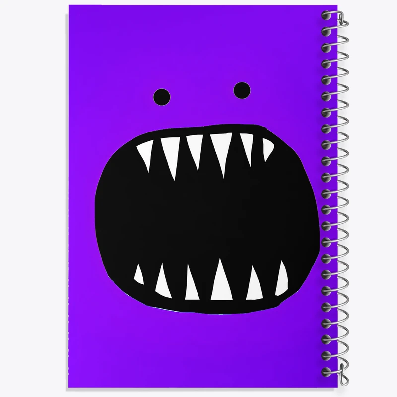 دفتر مشق 50 برگ خندالو طرح هیولا بامزه کد N7459