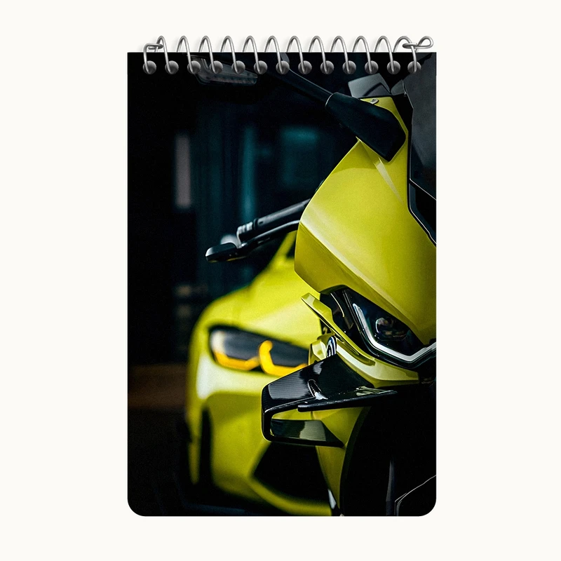 دفتر یادداشت 50 برگ خندالو طرح موتور و ماشین اسپرت کد F8563