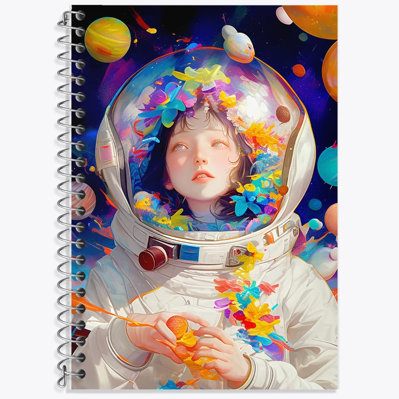 دفتر نت موسیقی 50 برگ خندالو طرح دختر فضانورد کد F9235