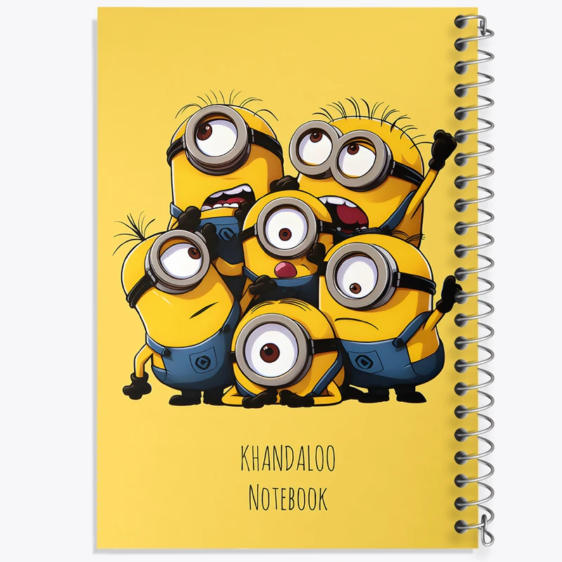 دفتر مشق 100 برگ خندالو طرح مینیون ها (Minions) کد N8938