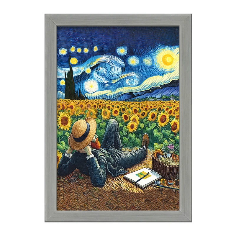 تابلو خندالو طرح ونسان ونگوگ کد F5104