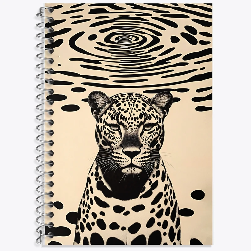 دفتر لغت 50 برگ خندالو طرح پلنگ کد F14196