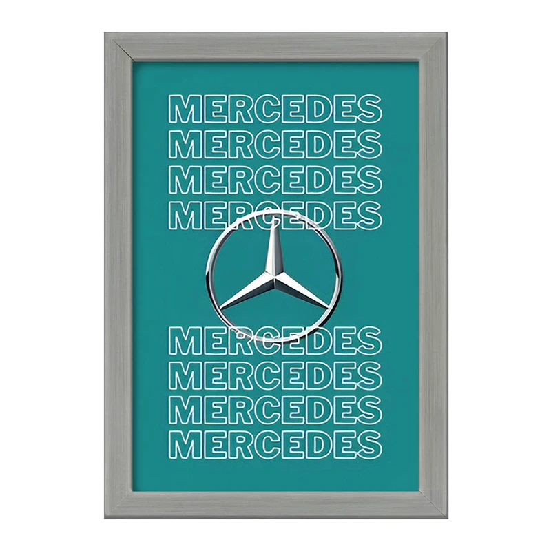 تابلو خندالو طرح مرسدس بنز (Mercedes Benz) کد F13525