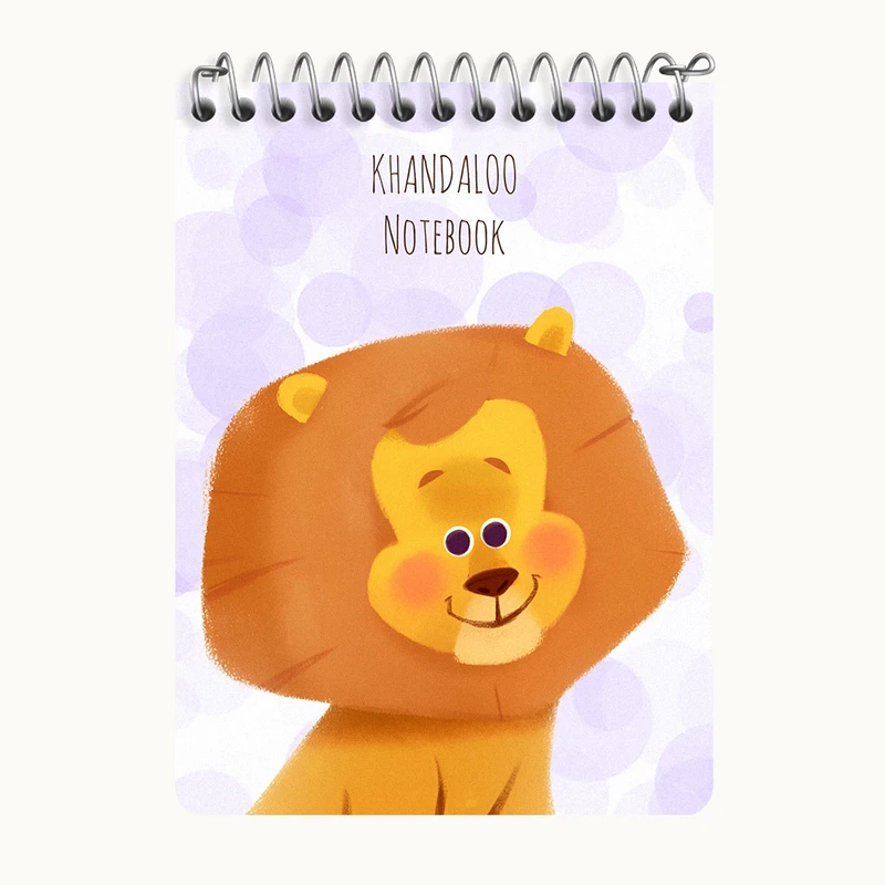 دفتر یادداشت 50 برگ خندالو طرح شیر کیوت کد N8960