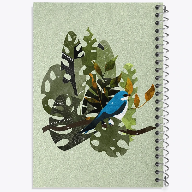 دفتر طراحی 50 برگ خندالو طرح برگ و مرغ کد N1208