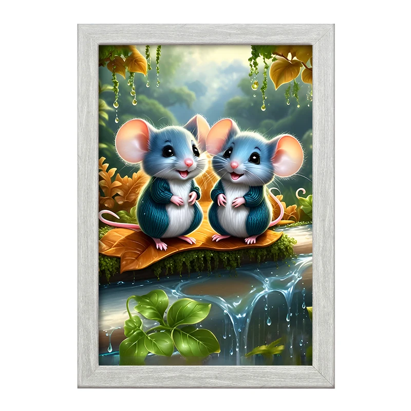 تابلو خندالو طرح موش های بامزه کد F6760