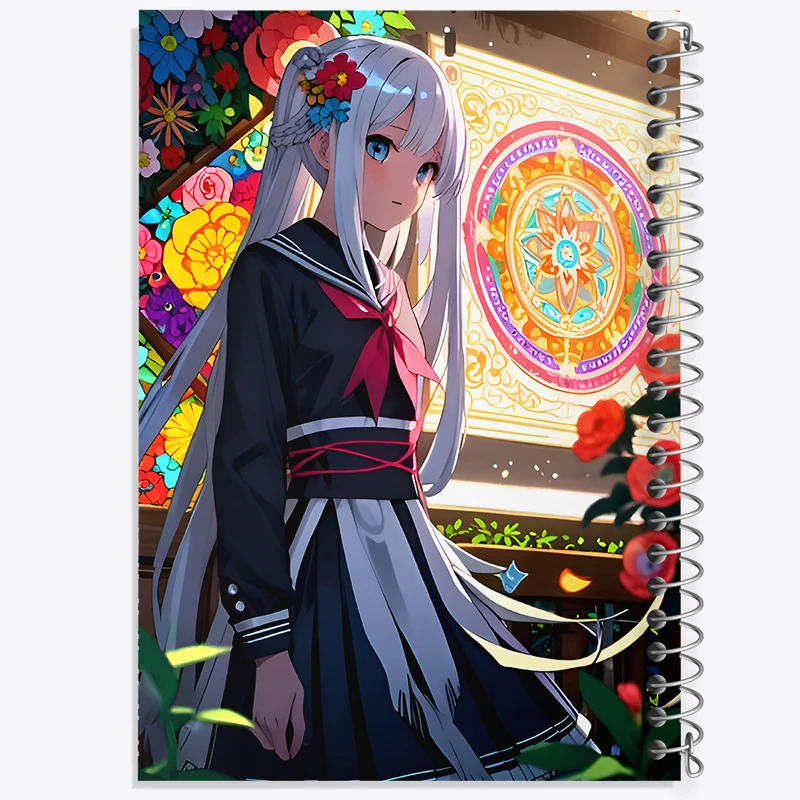 دفتر مشق 50 برگ خندالو طرح دخترانه کد F9446