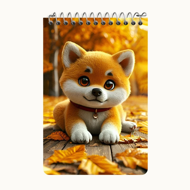 دفتر یادداشت 50 برگ خندالو طرح سگ بامزه کد F12818
